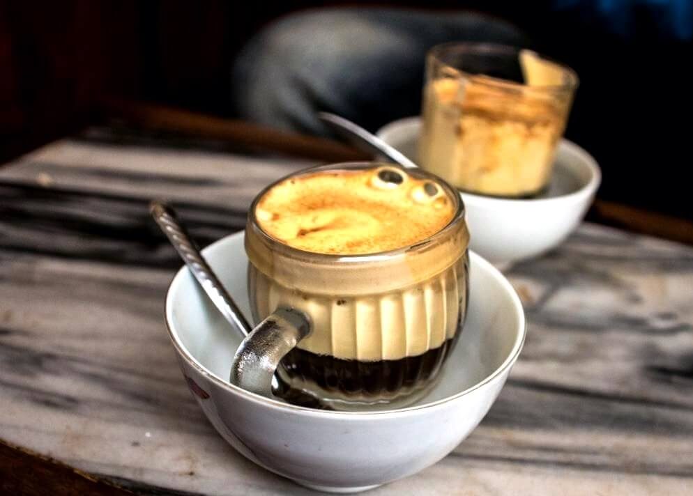 Egg Coffee -  one of the most special coffee in walking tours of Hanoi
