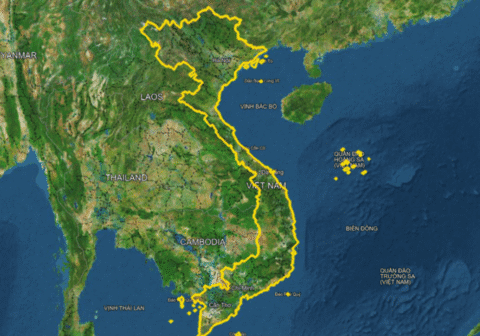 Map of Vietnam